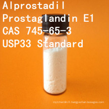 Alprostadil Prostaglandin E1 CAS 745-65-3 recherche chimique pour les maladies cérébrovasculaires